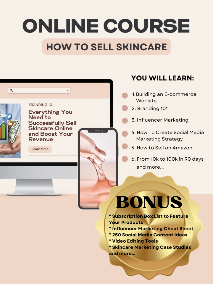 How to Sell Skincare Digital Course